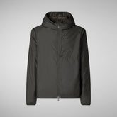 Men's Faris Hooded Jacket in Cocoa Brown | Save The Duck