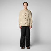 Men's Kendri Shirt Jacket in Stone Beige - Men's Sale | Save The Duck