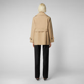Women's Sofi Trench Coat in Stardust Beige - Collection GRIN | Sauvez le canard