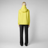 Women's Suki Hooded Rain Jacket in Starlight Yellow - All Save The Duck Products | Save The Duck