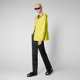 Women's Suki Hooded Rain Jacket in Starlight Yellow - Women's Fashion | Save The Duck