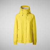 Veste de pluie à capuche Suki pour femme en jaune Starlight | Sauvez le canard