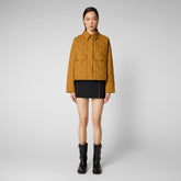 Women's Maggie Jacket in Sandalwood Brown - MITO Collection | Save The Duck