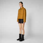 Women's Maggie Jacket in Sandalwood Brown - MITO Collection | Save The Duck