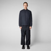 Men's Indio Sweater Jacket in Blue Black | Save The Duck