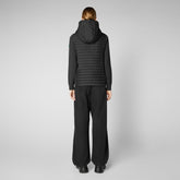 Women's Sael Hooded Jacket in Black - All Save The Duck Products | Save The Duck