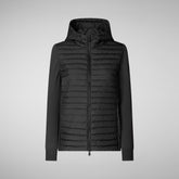 Women's Sael Hooded Jacket in Navy Blue | Save The Duck