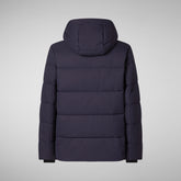 FINNIAN: VESTE SAVE THE DUCK MAN en WULY en BLEU NOIR | Sauvez le canard