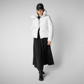 FELICITY : VESTE FEMME SAVE THE DUCK en EDEL en blanc - Collection Blancs d'hiver | Sauvez le canard