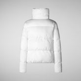 Woman's animal free puffer jacket Felicity in White | Save The Duck