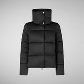 Woman's animal free puffer jacket Felicity in black | Save The Duck