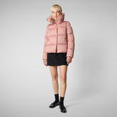 Woman's animal free puffer jacket Felicity in MISTY ROSE - Fashion Woman | Save The Duck