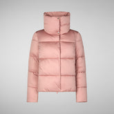 Woman's animal free puffer jacket Felicity in MISTY ROSE | Save The Duck