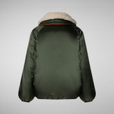 Womens' jacket Petal in thyme green | Save The Duck