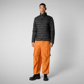 Man's animal free puffer jacket idris in black | Save The Duck