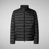 Man's animal free puffer jacket idris in black | Save The Duck