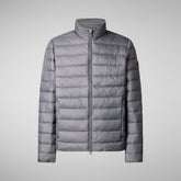 Man's animal free puffer idris in mid grey | Save The Duck