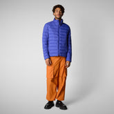 Men's animal free Puffer idris in gentian blue | Save The Duck