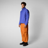 Man's animal free puffer idris in gentian blue | Save The Duck