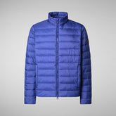 Men's animal free Puffer idris in gentian blue | Save The Duck