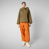 Women's jacket Oriane in husk green - Women's Fall Winter 2024 | Save The Duck