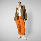 Woman's jacket Oriane in husk green - Fashion Woman | Save The Duck