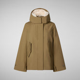 Woman's jacket Oriane in husk green | Save The Duck