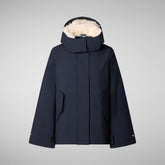 Woman's jacket Oriane in blue black | Save The Duck