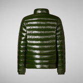 HOLDEN : VESTE SAVE THE DUCK MAN en LOVE en vert pin | Save The Duck