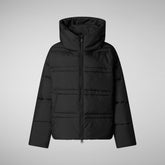 Women's animal free puffer jacket keri in black | Save The Duck