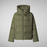 Women's animal free puffer jacket keri in sherwood green | Save The Duck