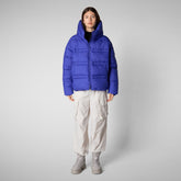 Women's animal free puffer jacket keri in gentian blue | Save The Duck