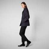 Woman's Jacket sofia in blue black - Woman bureau | Save The Duck