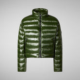 Women's animal free Puffer myra in pine green | Save The Duck