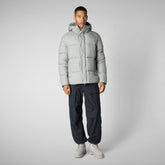 Men's animal free Puffer jacket Bennet in wolf grey - Men's Icons | Save The Duck