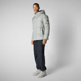 Men's animal free Puffer jacket Bennet in wolf grey - Men's Icons | Save The Duck