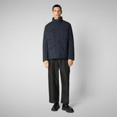 Man's jacket trenton in blue black - Man bureau | Save The Duck