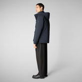 Man's jacket trenton in blue black - Man bureau | Save The Duck