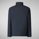 Man's jacket trenton in blue black | Save The Duck