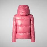 Woman's Biddy Hooded Puffer Jacket in Bloom Pink | Save The Duck