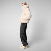 Doudoune en fausse fourrure Kennie pour femme en beige Shore - Woman Faux Fur | Sauvez le canard