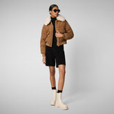 Women's jacket Reily in biscuit beige - Women's Fall Winter 2024 | Save The Duck