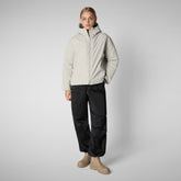 Women's jacket Aveline in RAINY BEIGE - Fall-Winter 2024 Women's collection | Save The Duck