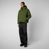 Woman's jacket Aveline in MOSS GREEN - Women's Jackets | Save The Duck