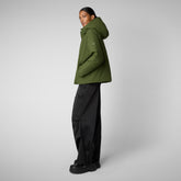 Woman's jacket Aveline in MOSS GREEN - Women's Jackets | Save The Duck