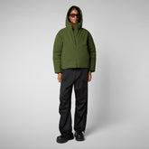 Woman's jacket Aveline in MOSS GREEN - Women's Jackets | Save The Duck