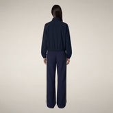 Women's jacket wyla in navy blue and rainy beige - Smartleisure Clothing Woman | Save The Duck