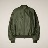 Women's bomber jacket Lil in Dusty Olive - Women's Coats | Save The Duck