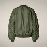 Women's bomber jacket Lil in Dusty Olive - Women's Coats | Save The Duck