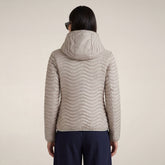 Women's Puffer Jacket Melody in Sand Beige - Women's Coats | Save The Duck